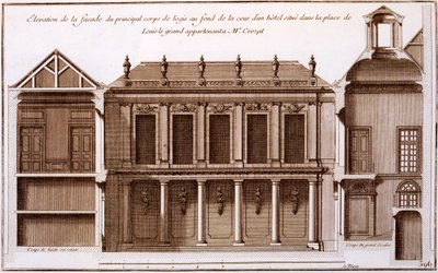 Facade of part of Monsieur Crozat